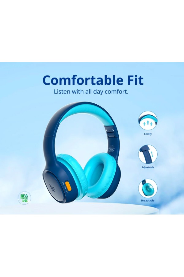 TRONSMART headphones για παιδιά KH02, ασύρματα & ενσύρματα, μπλε