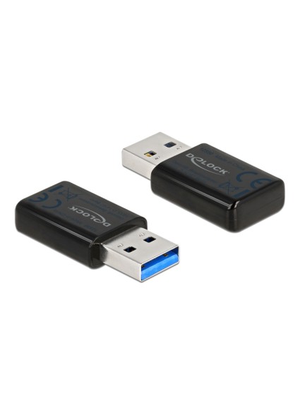 DELOCK ασύρματος USB αντάπτορας δικτύου 12550, 867Mbps, 2.4/5GHz, DFS