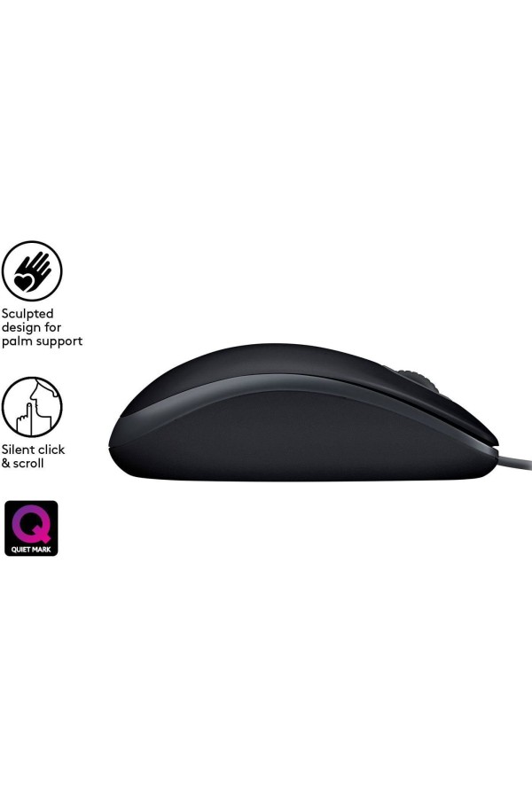 LOGITECH Mouse Wired B110 Silent
