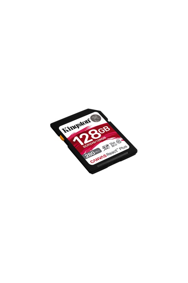 KINGSTON Memory Card Secure Digital SDR2V6/128GB Canvas React Plus V60 SD