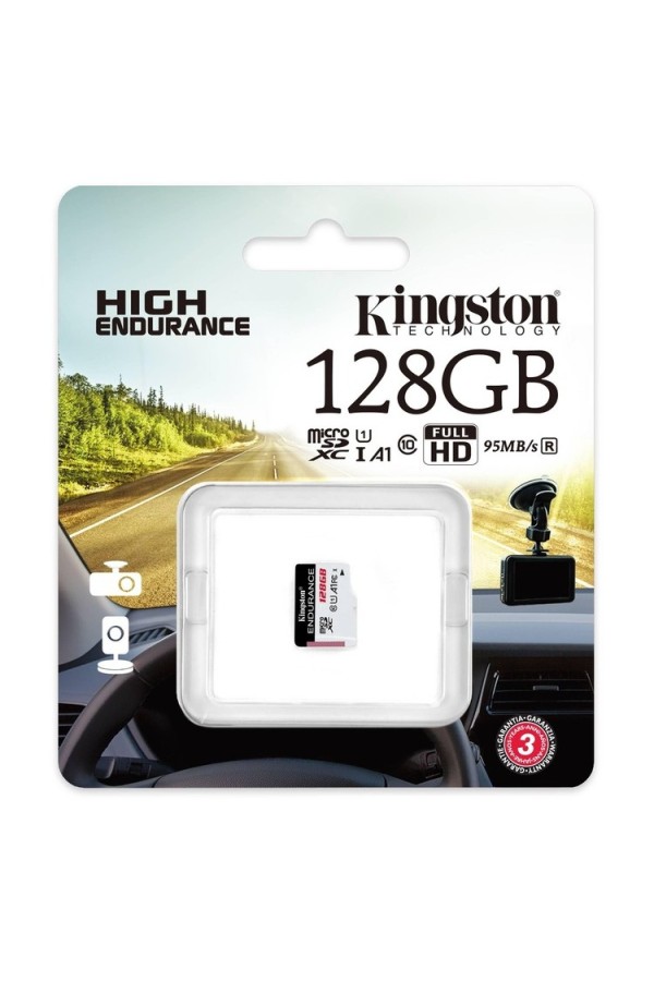KINGSTON Memory Card High-Endurance microSDXC SDCE/128GB, UHS-I Speed Class 1