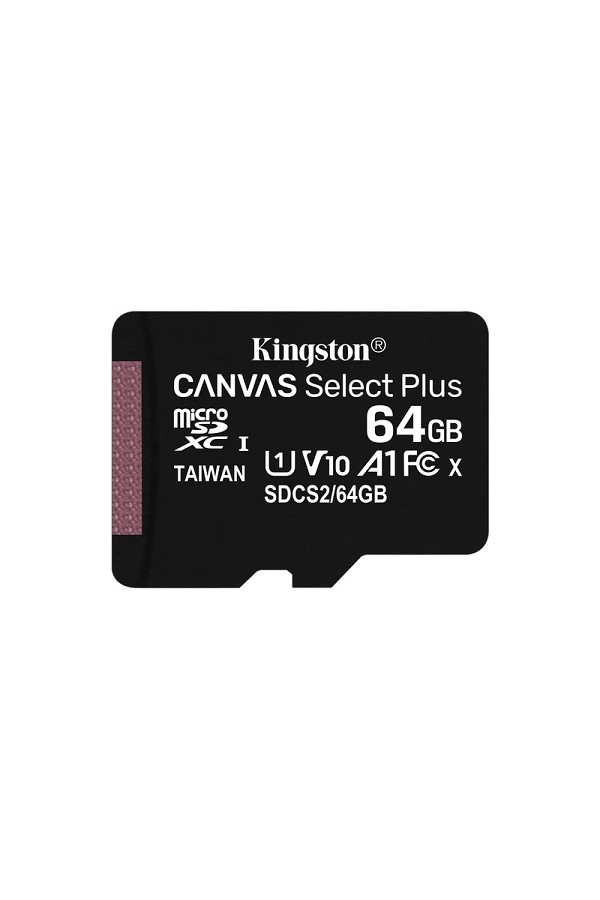 KINGSTON Memory Card MicroSD SDCS2/64GBSP, Class 10,no SD Adapter