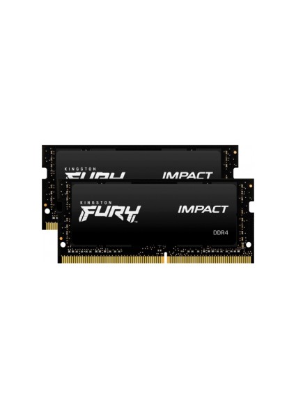 KINGSTON Memory KF426S15IB1K2/32 ,FURY Impact DDR4 SODIMM, 2666MT/s, 32GB, Kit of 2