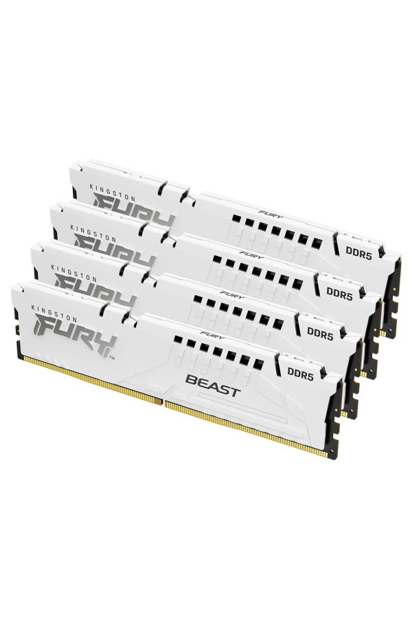 KINGSTON Memory KF552C40BWAK4-64 FURY Beast White DDR5, 5200MT/s, 64GB Kit of 2