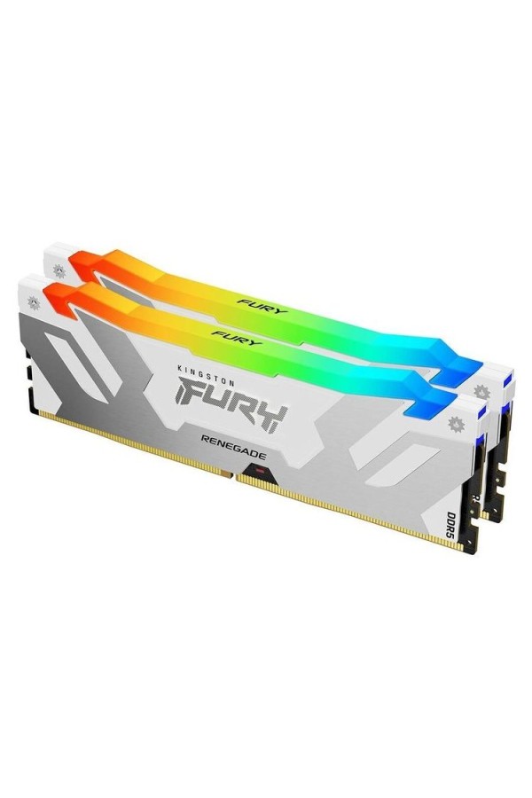 KINGSTON Memory KF576C38RWAK2-32  FURY Renegade WHITE RGB DDR5, 7600MT/s, 32GB kit of 2