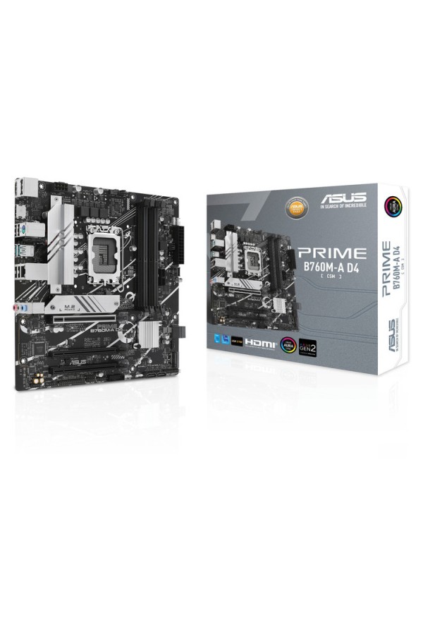 ASUS MOTHERBOARD PRIME B760M-A D4-CSM, 1700, DDR4, MATX