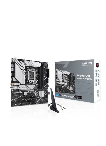 ASUS MOTHERBOARD PRIME B760M-A WIFI D4, 1700, DDR4, MATX