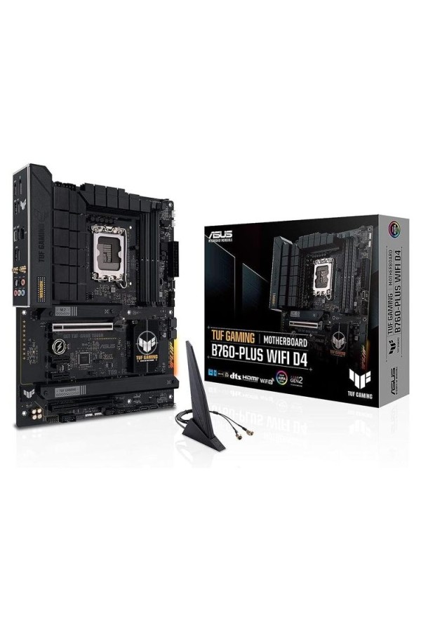 ASUS MOTHERBOARD TUF GAMING B760-PLUS WIFI D4, 1700, DDR4, ATX