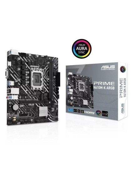 ASUS MOTHERBOARD PRIME H610M-K ARGB ,DDR5,1700,MATX