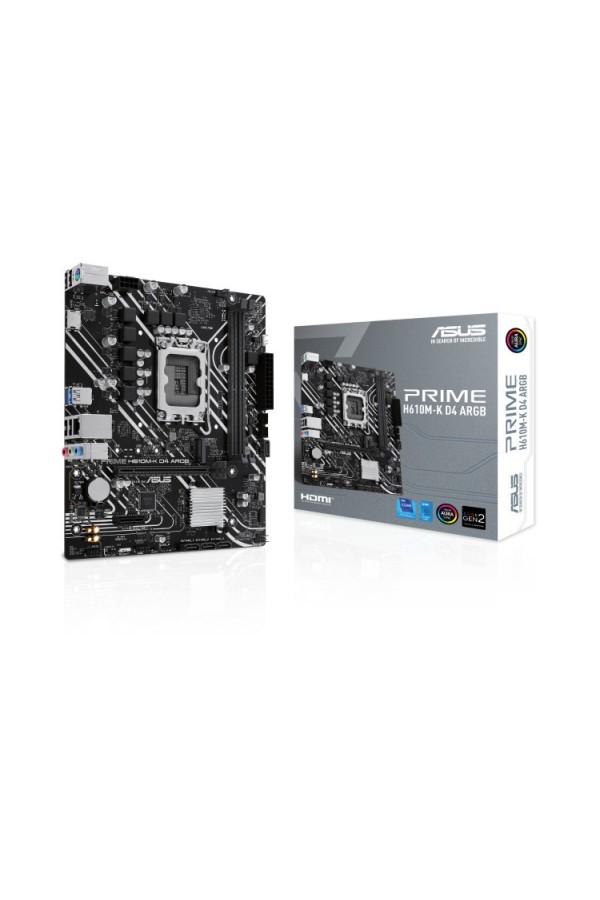 ASUS MOTHERBOARD PRIME H610M-K D4 ARGB, 1700, DDR4, MATX