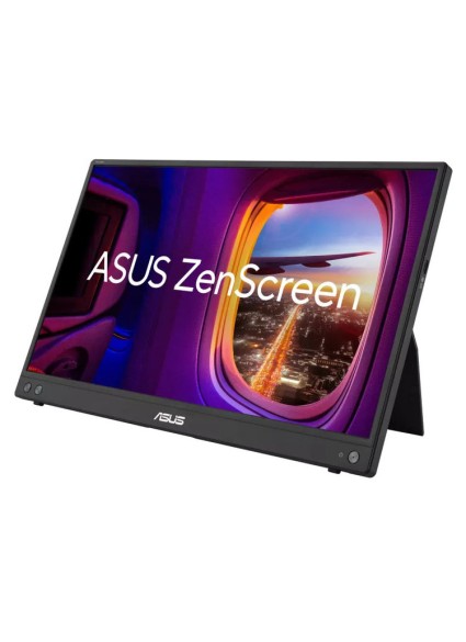 ASUS Monitor ZenScreen MB16AHV 15.6'' FHD 5ms IPS, Portable USB Monitor, USB-C, HDMI, 3YearsW