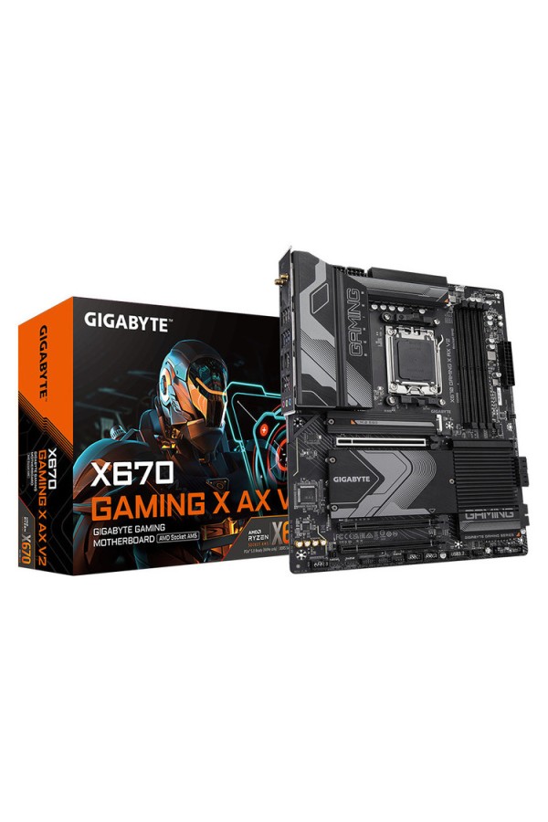 GIGABYTE MOTHERBOARD X670 GAMING X AX V2, AM5, ATX