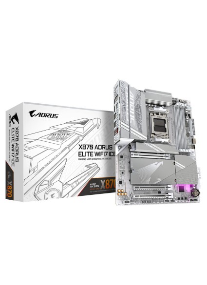 GIGABYTE MOTHERBOARD X870 A ELITE WΙFΙ7 ICE, DDR5, ATX