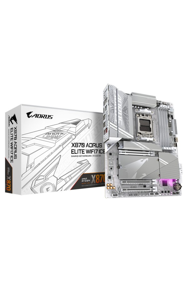 GIGABYTE MOTHERBOARD X870 A ELITE WΙFΙ7 ICE, DDR5, ATX