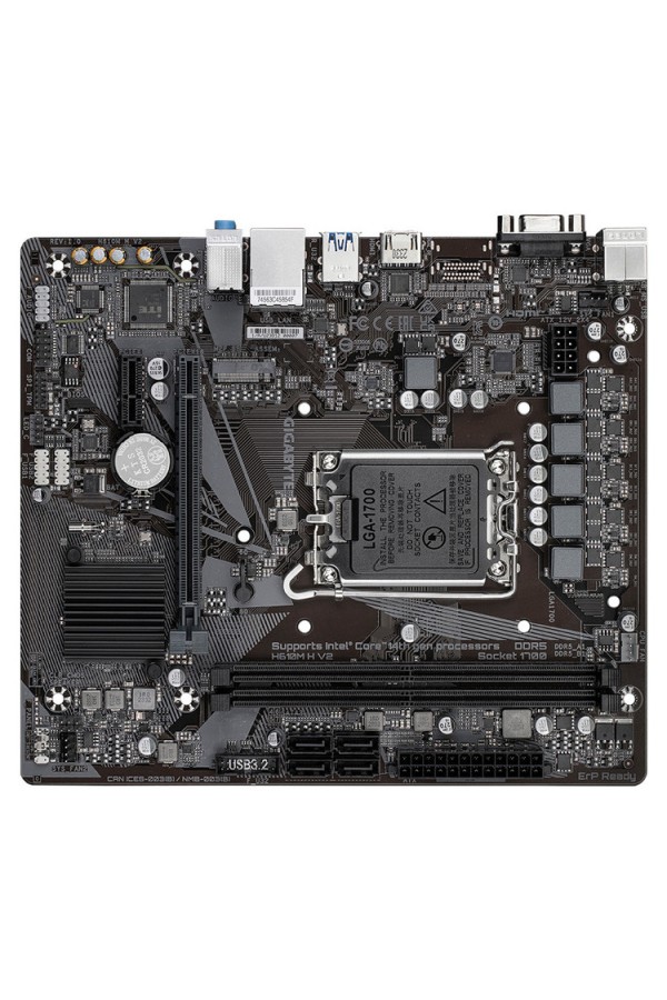 GIGABYTE MOTHERBOARD H610M H  V2 DDR5 ,1700 ,MATX