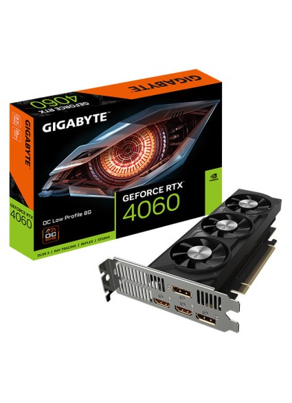 GIGABYTE VGA GV-N4060OC-8GL, 8GB, GDDR6 Low Profile