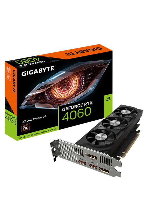 GIGABYTE VGA GV-N4060OC-8GL, 8GB, GDDR6 Low Profile