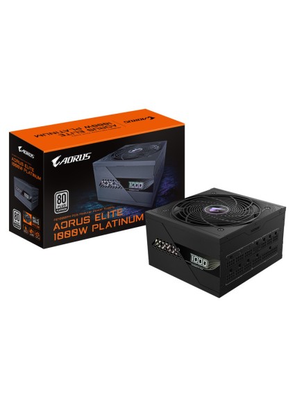 GIGABYTE Power Supply AORUS ELITE P1000W Fully Modular 80+Plus Platinum , PCIe Gen 5.0 graphics card Support