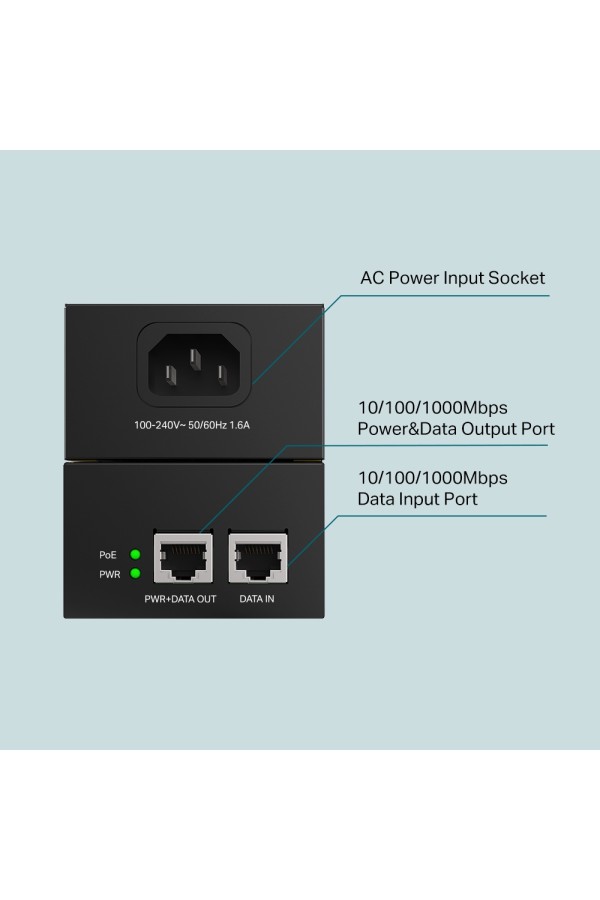 TP-LINK TL-POE170S PoE++ Injector 60 W