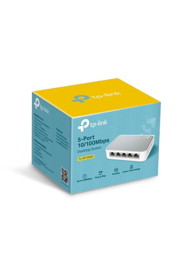 TP-LINK Switch TL-SF1005D, 5 port, 10/100 Mbps