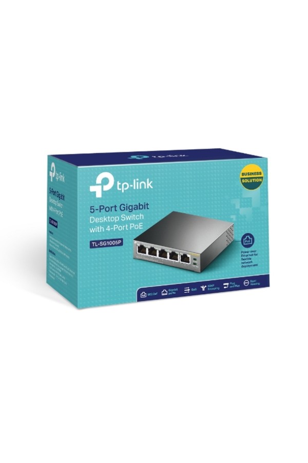 TP-LINK TL-SG1005P 5 PORTS GIGABIT 4 PORT 56W POE