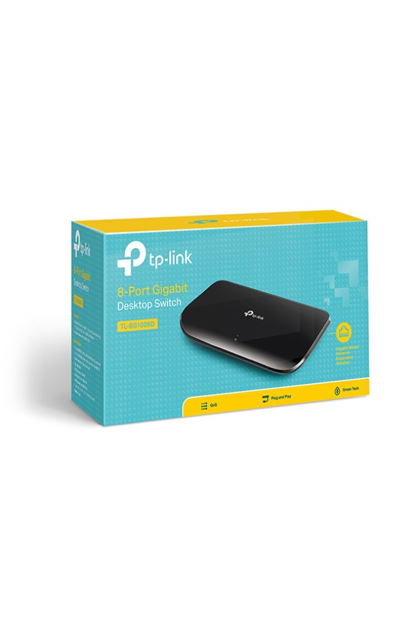 TP-LINK Switch TL-SG1008D, 8 port, 10/100/1000 Mbps