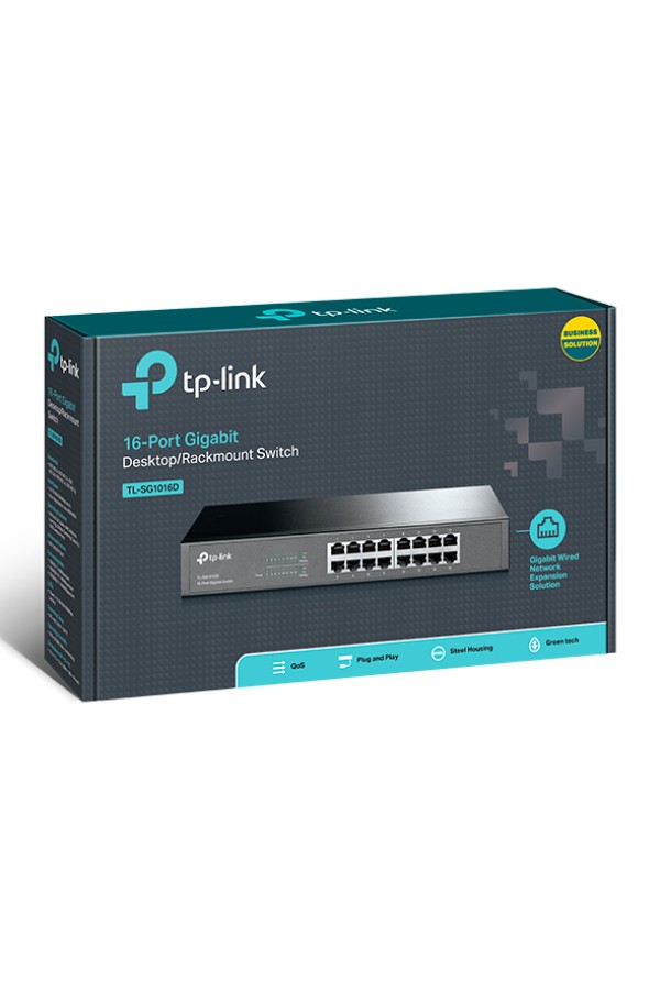 TP-LINK Switch TL-SG1016D, 16 port, 10/100/1000 Mbps