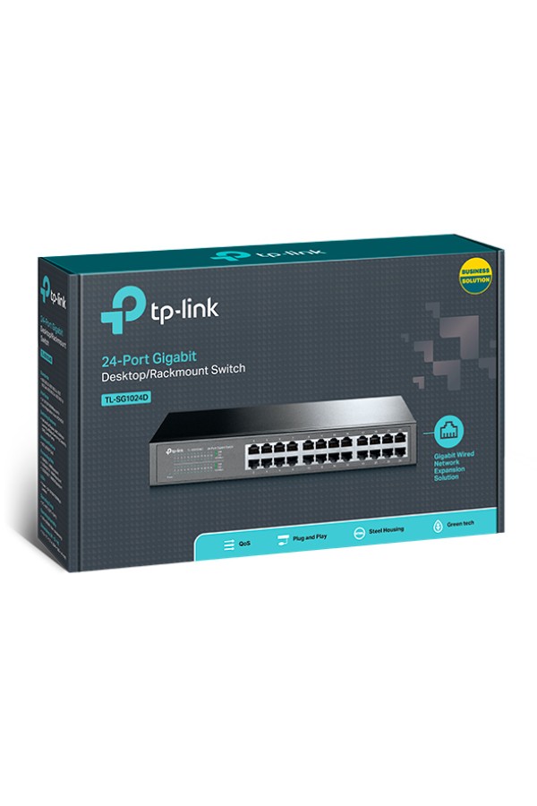 TP-LINK Switch TL-SG1024D, 24 port, 10/100/1000 Mbps