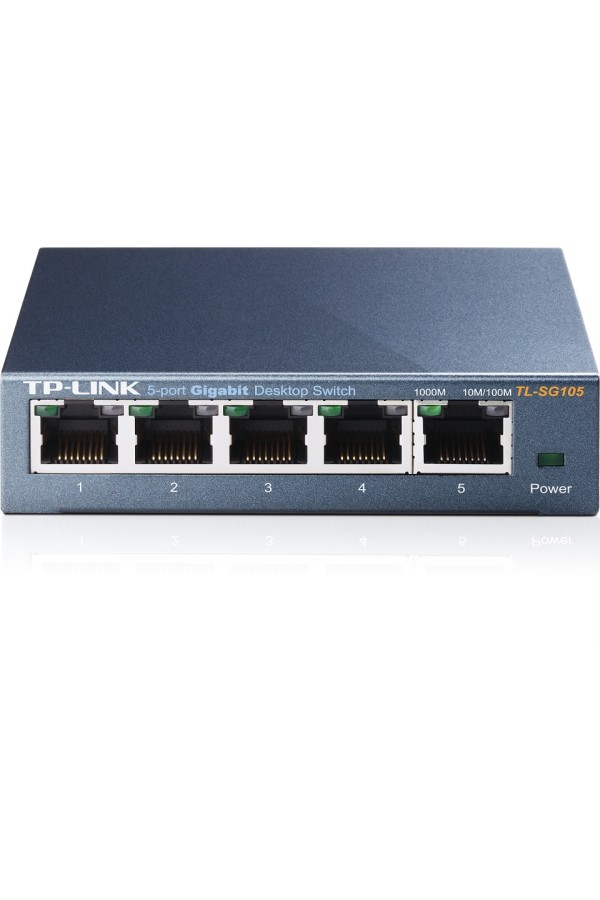 TP-LINK Switch TL-SG105, 5 port, 10/100/1000 Mbps, Steel Case