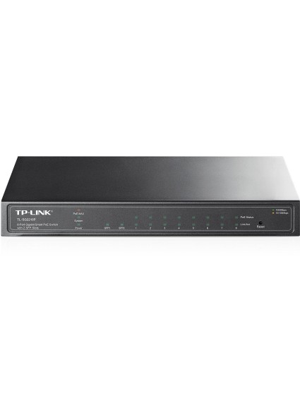 TP-LINK Switch TL-SG2210P, 8-Port Gigabit Smart PoE Switch with 2 SFP Slots