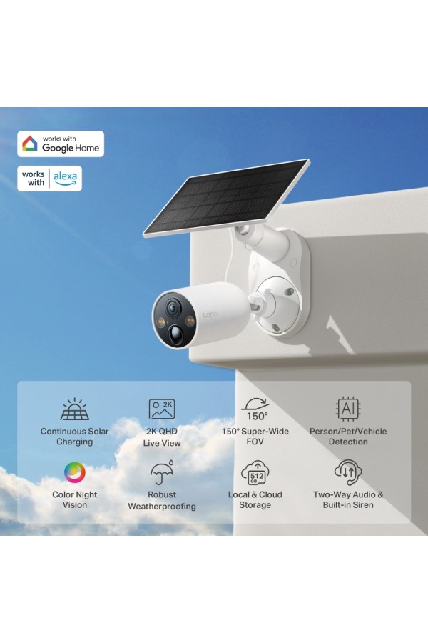 TP-LINK Battery Wi-fi Camera Tapo C425 KIT with Solar Panel