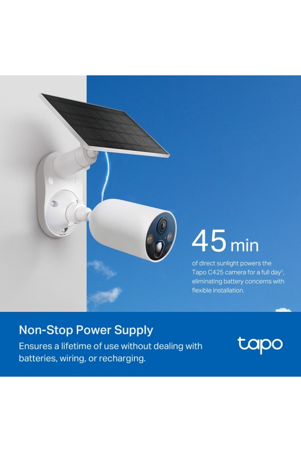 TP-LINK Battery Wi-fi Camera Tapo C425 KIT with Solar Panel