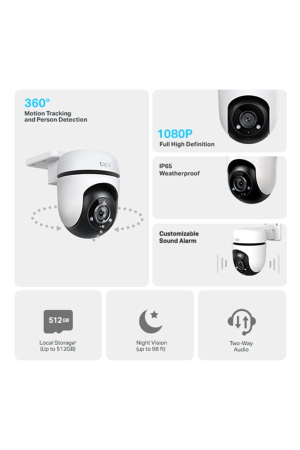 TP-LINK Camera WiFi Tapo C500 Outdoor Pan/Tilt