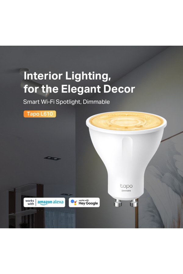 TP-LINK Wi-Fi Smart LED Spotlight Tapo L610 Dimmable