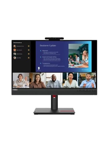 LENOVO Monitor ThinkVision T24v-30 23.8'' FHD IPS, Slim Bezel, HDMI, Display Port, VGA, Height adjustable, Webcam, Speakers, 3YearsW