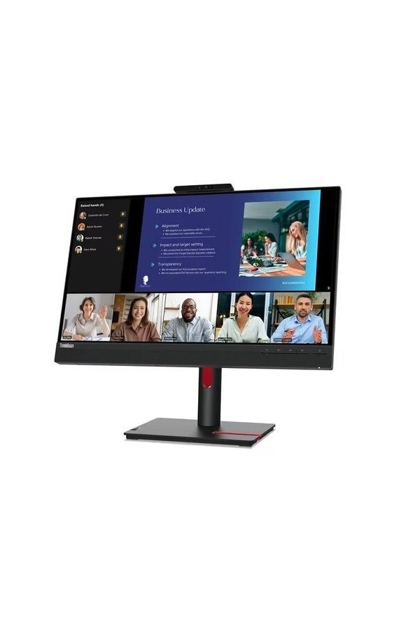 LENOVO Monitor ThinkVision T24v-30 23.8'' FHD IPS, Slim Bezel, HDMI, Display Port, VGA, Height adjustable, Webcam, Speakers, 3YearsW