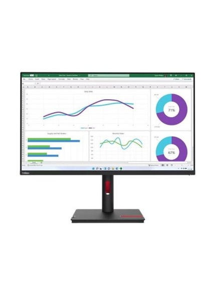 LENOVO Monitor ThinkVision T32h-30 31.5'' QHD IPS, HDMI, Display Port, USB, USB-C, Height Adjustable, 3YearsW