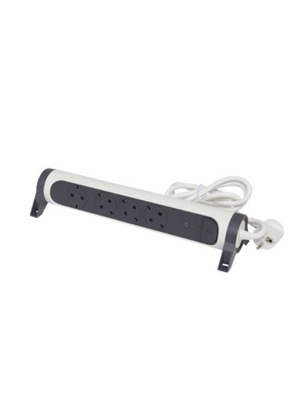 Legrand SurgeArrest 4 Outlets 1.5m Cable SPD White/Grey Rotating