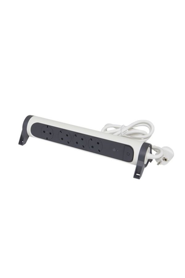 Legrand SurgeArrest 4 Outlets 1.5m Cable SPD White/Grey Rotating
