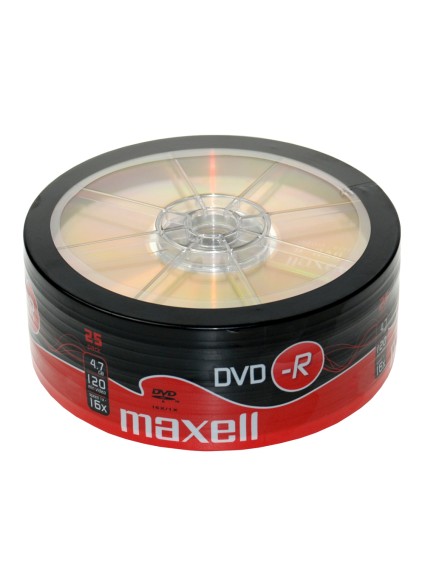 MAXELL DVD-R 4.7GB/120min, 16x speed, spindle pack 25τμχ