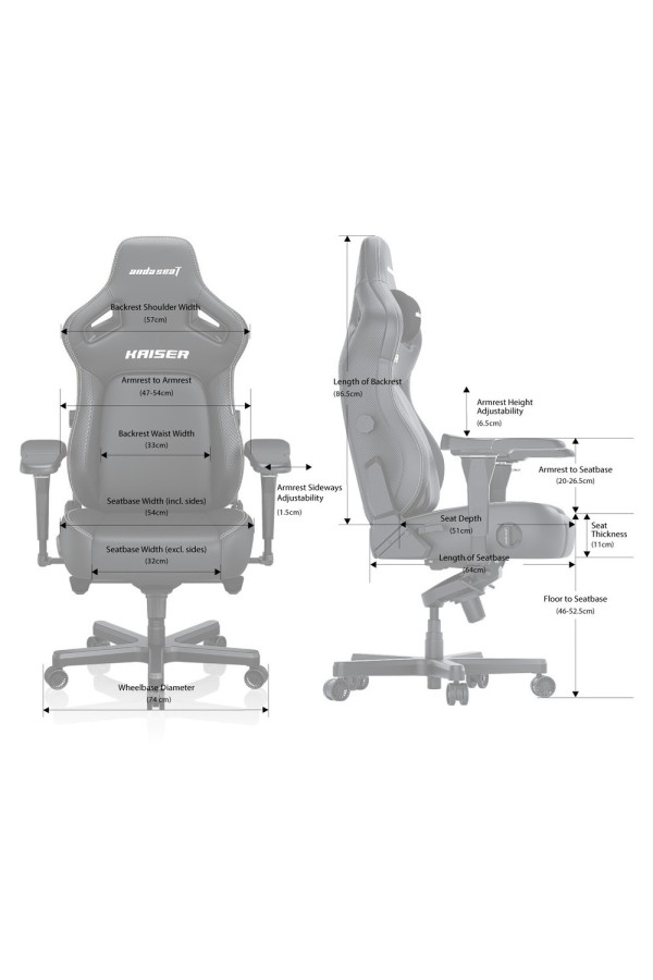 ANDA SEAT Gaming Chair KAISER-4 XL White