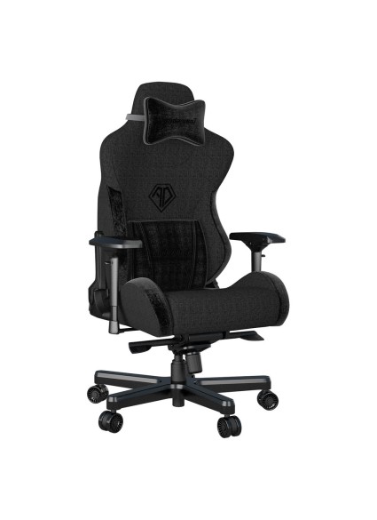 ANDA SEAT Gaming Chair T-PRO II Black FABRIC with Alcantara Stripes