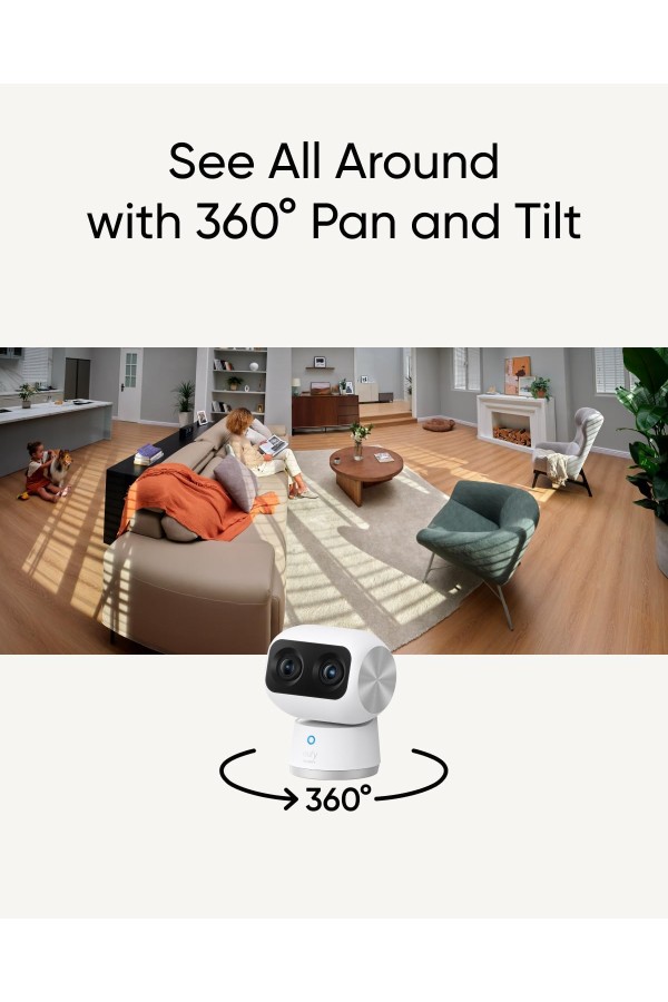ANKER Eufy Securty Camera S350 Pan Tilt 4k Indoor