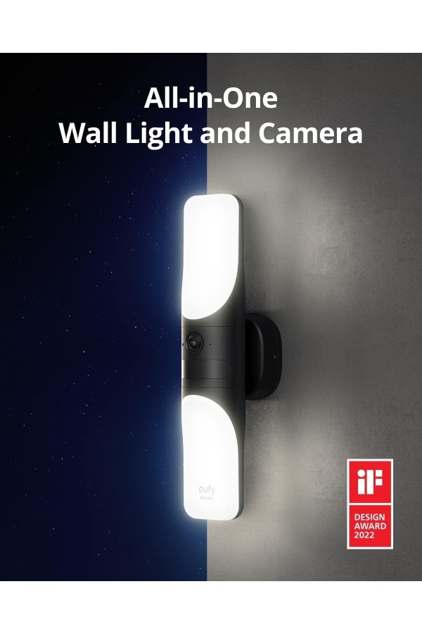 ANKER Eufy Wall Light Cam S100 Wired 2K Outdoor