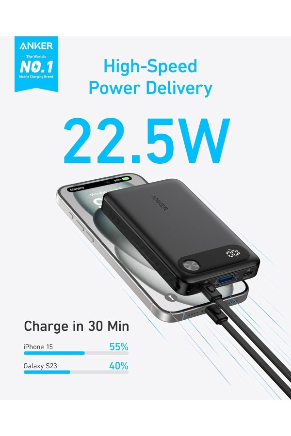 Anker Powerbank 10K 22.5W with USB-C Cable