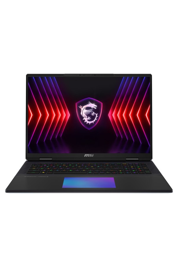 MSI Laptop Titan 18 HX A14VIG 18'' UHD+ MiniLED 120Hz/i9-14900HX/64GB/2TB SSD NVMe PCIe Gen4/NVidia GeForce RTX 4090 16GB/Win 11 Pro/2Y/Core Black