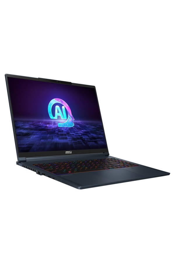 MSI Laptop Stealth 16 AI Studio A1VHG 16'' 3840x2400 mLED IPS 120Hz/U9-185H/32GB/2TB SSD NVMe/NVidia GeForce RTX 4080 12GB/Win 11 Pro/2Y/Star Blue