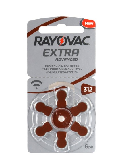 RAYOVAC μπαταρίες ακουστικών βαρηκοΐας 312MF, mercury free, 1.4V, 6τμχ