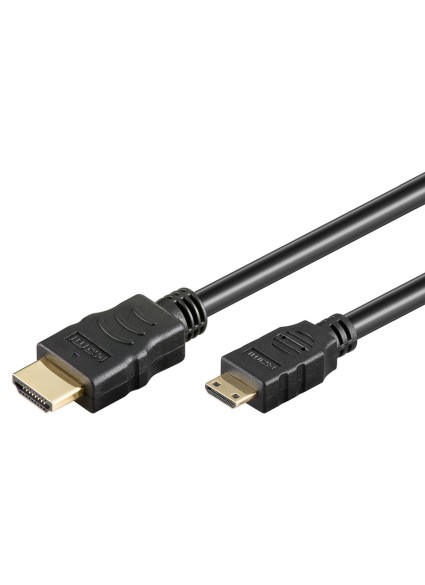 GOOBAY καλώδιο mini HDMI σε HDMI 31933 με Ethernet, 4K/30Hz, 3m, μαύρο