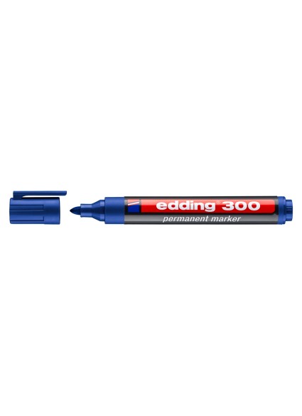 EDDING ανεξίτηλος μαρκαδόρος 300, 1.5-3mm, επαναγεμιζόμενος, μπλε